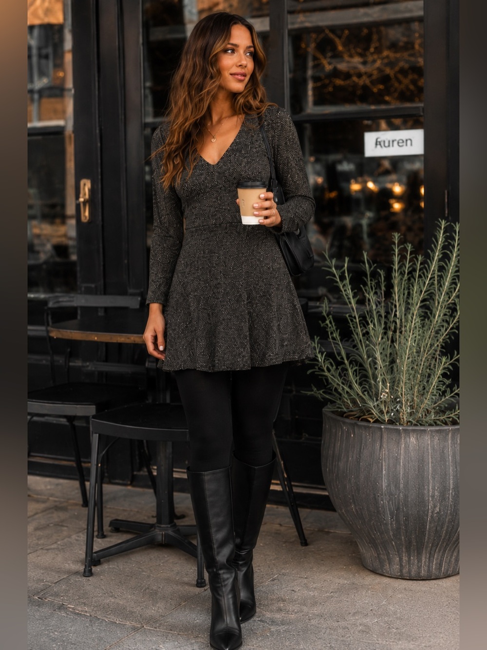 NWT Free People Heartstopper Dress XS Tweed Fit Flare Mini Keyhole Back Ballet